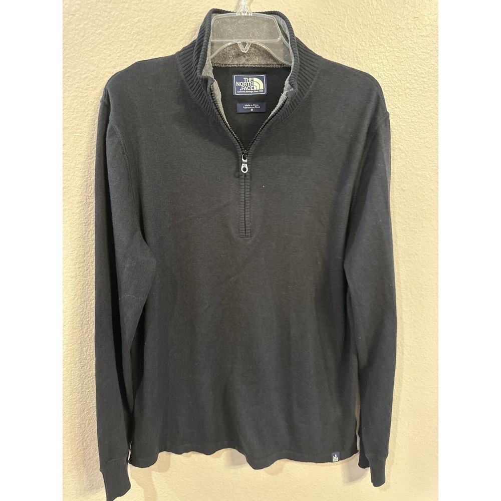 The North Face Pullover Sweater 1/4 Zip California Heritage Black M